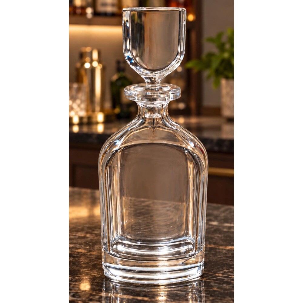 Vintage Villeroy & Boch Nobilis Crystal Whiskey Decanter with Stopper | Mid Cent